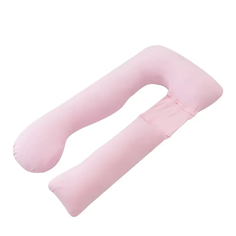 U Shaped Pregnancy Pillow Full Body Support Removable Plush Cover Nursing Aid for Pregnant Women Comfortable Sleep Cushion