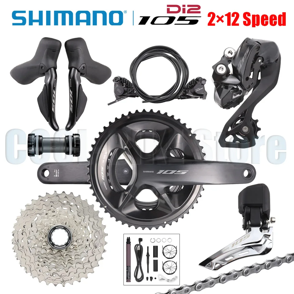 

Shimano 105 Series Di2 Groupset R7170 Without Crankset/Electronic Part 2x12s For Road Bike No Crankarm No Chainring Original