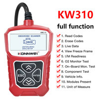 KONNWEI KW310 Cars OBD2 Scanner Check Engine Light Read And Clear Fault Code EOBD OBD 2 Car Code Readers Diagnostic Tools