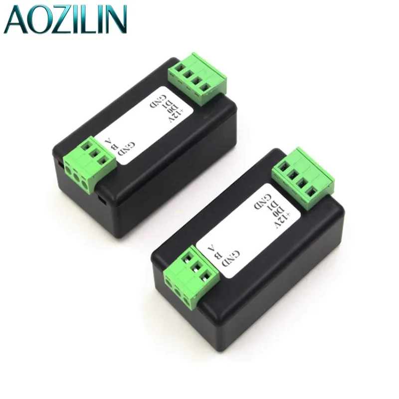 AOZILIN Wiegand to RS485 Converter Wiegand Signal Extender Auto Identification WG Protocol Access Control Board