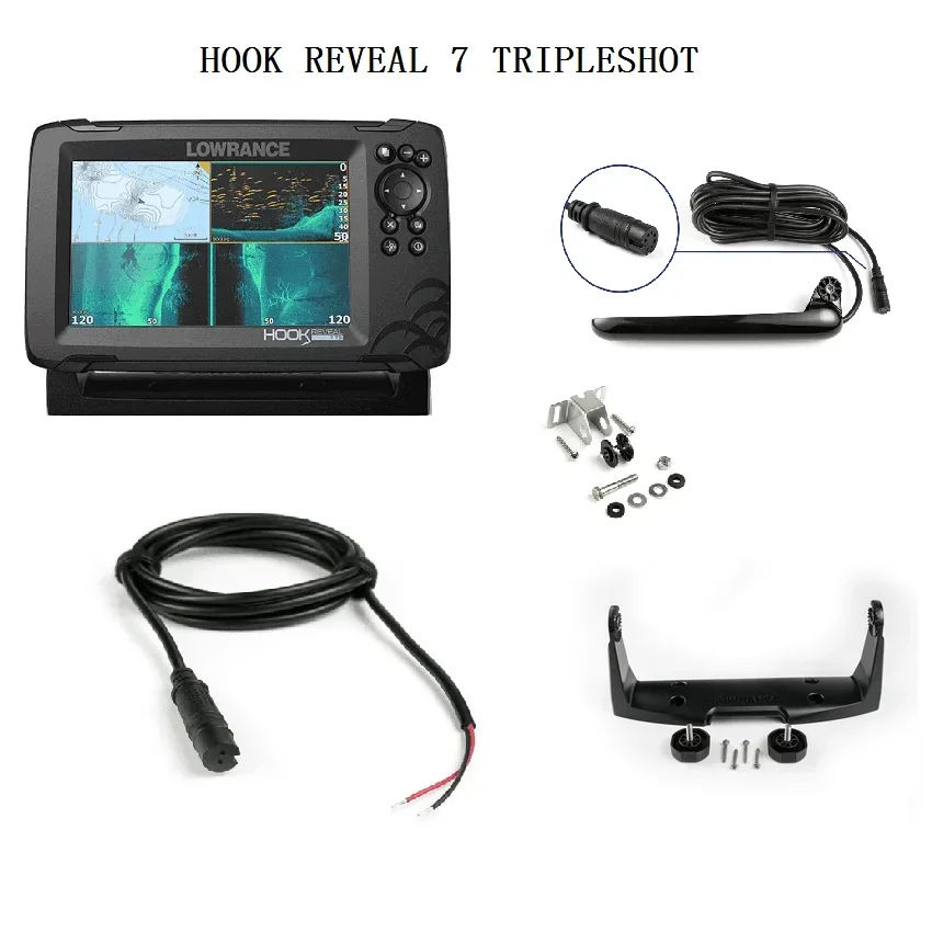 

LOWRANCE HOOK REVEAL 7 TRIPLESHOT sonar detection （000-15520-001）
