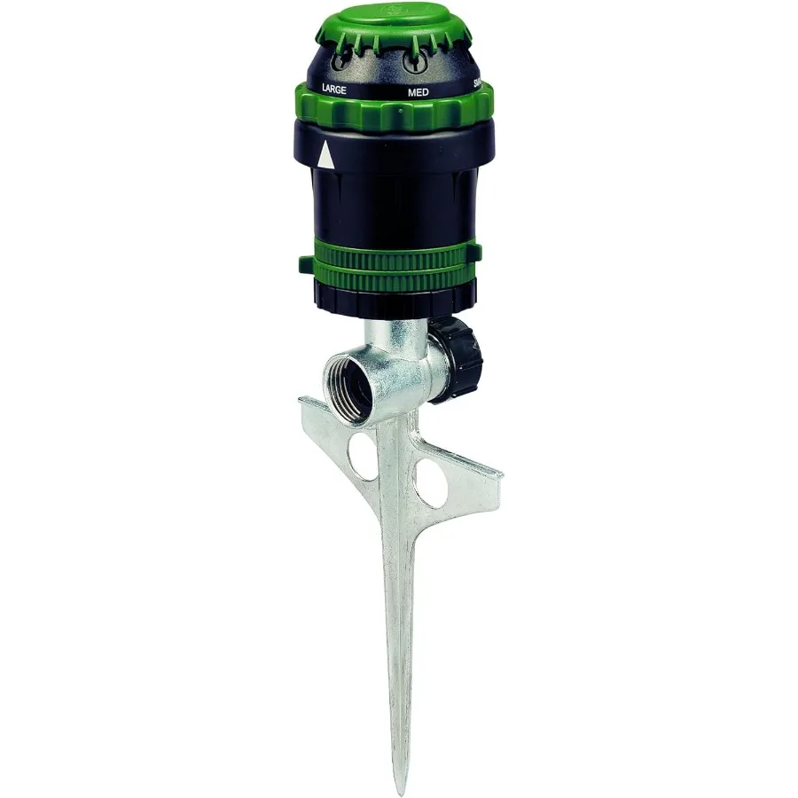 

58573N H2OSix GearDrive Sprinkler on Metal TSpike for Efficient and Durable Outdoor Irrigation in Gardens Lawns and Landscaping