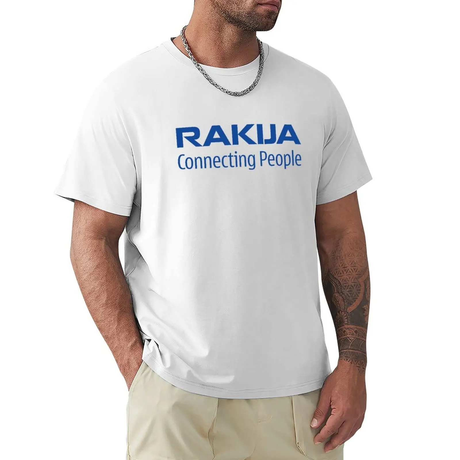 

RAKIJA CONNECTING PEOPLE T-Shirt blanks summer clothes plain t shirts men