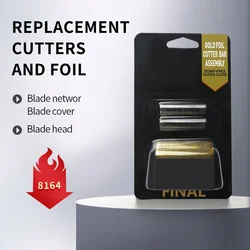 Professional 5 Star Service Finale Shaver Replacement Foil And Blade Cutter Head For Wahl 8164 Hair Clipper Barber Accessories