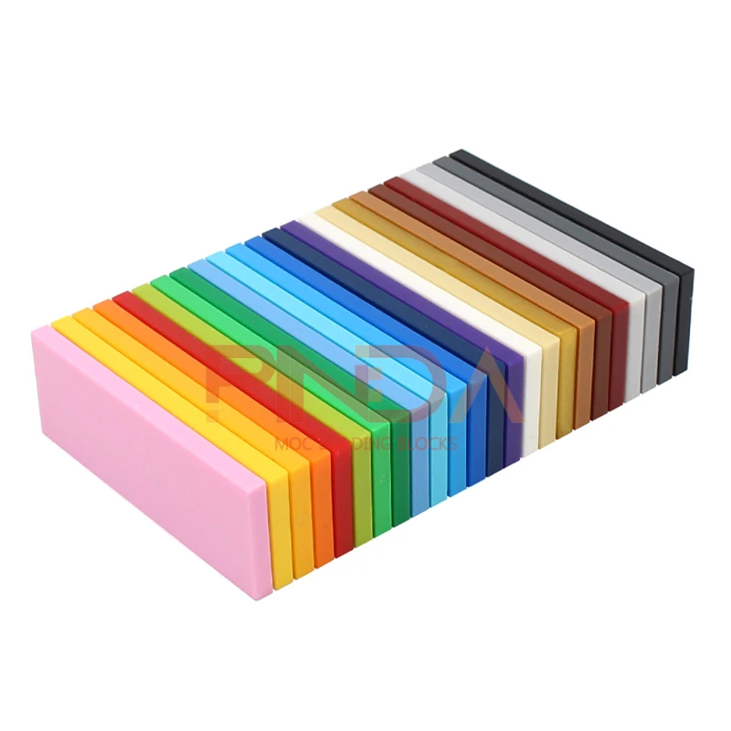 2x6 Dots Creative Size MOC Building Blocks Smooth Thin Flat Tile Figure Educational Bricks Compatible 69729 Toys for Kid - Image 4