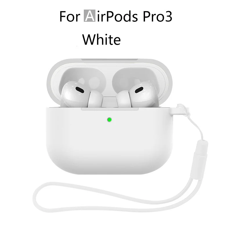 Neu für Airpods Pro 3 2025, Silikonhülle, Kopfhörer-Zubehör mit Reinigungsset und Lanyard, vollständige Schutzhülle für Airpods Pro 3 – Detail 8
