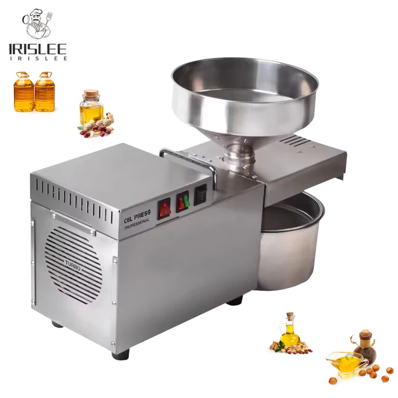 Stainless Steel Oil Press Temperature-controlled Version Of The Small Commercial Cold And Hot Press Home Oil Press