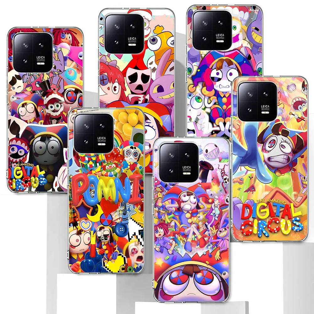 The Amazing Digital Circus Case for Xiaomi Mi 11T 13 6X A2 12 12X 8 12T 10T A3 CC9E 11 11i 5X A1 9 Transparent TPU Phone Cover