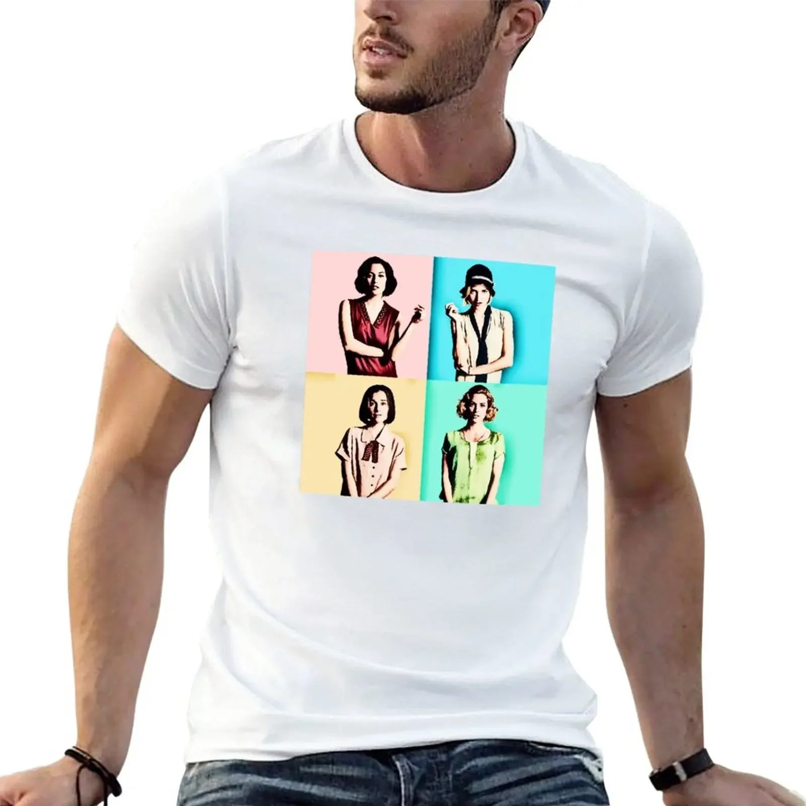 

Cable Girls - Pop Colors T-Shirt new edition anime clothes vintage clothes mens big and tall t shirts