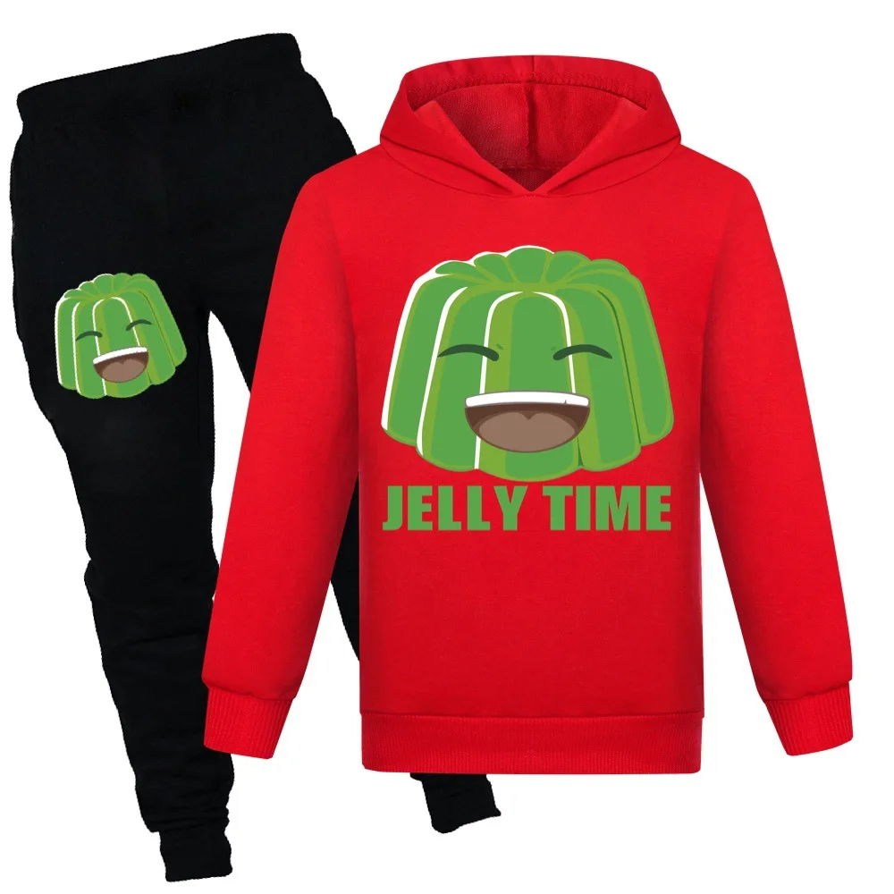 الأولاد أزياء ملابس الاطفال جيلي الوقت طويلة الأكمام بلوزات + السراويل 2PCS الدعاوى طفل الفتيات Outfits465