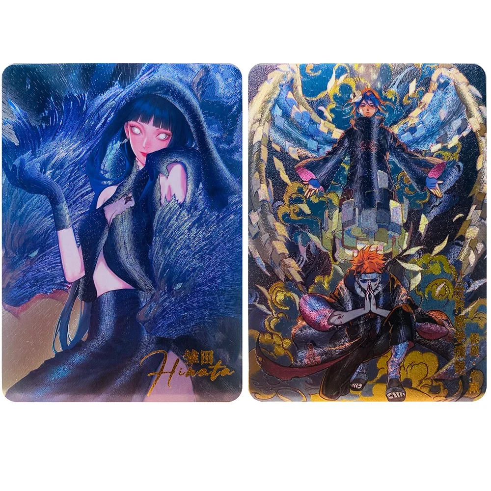 

Аниме История Богини DIY ACG Премиум Блестящая Коллекционная Открытка Рождественский Подарок На День Рождения Хьюга Хината Флотина Ганю Камисато Аяка