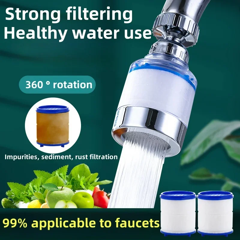 Faucet Filter Element Purifier Sprayer Head Household Water Purifier Filter Shower Remove Chlorine Heavy Metal Filtered