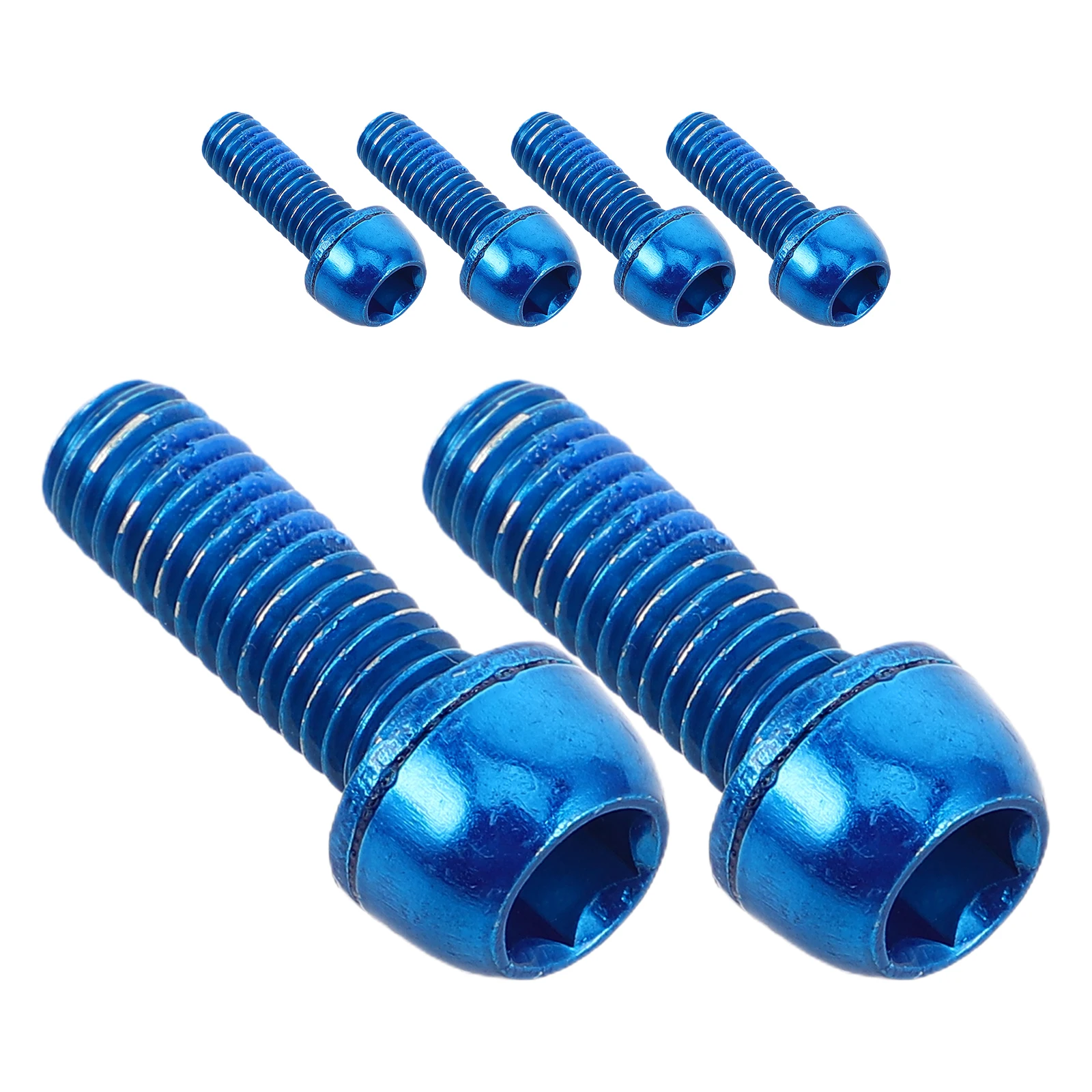 

6pcs Bicycle Stem Bolts Accessories Durable Iron Fixed Screws Secure Locking Brake Parts Metal Bike Replacement Screws For