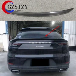 Spoiler For Porsche Cayenne Coupe 2019 2020 2021 2022 2023 Real Carbon Fiber Spoiler High Quality Rear Wing Trunk Lip Splitter