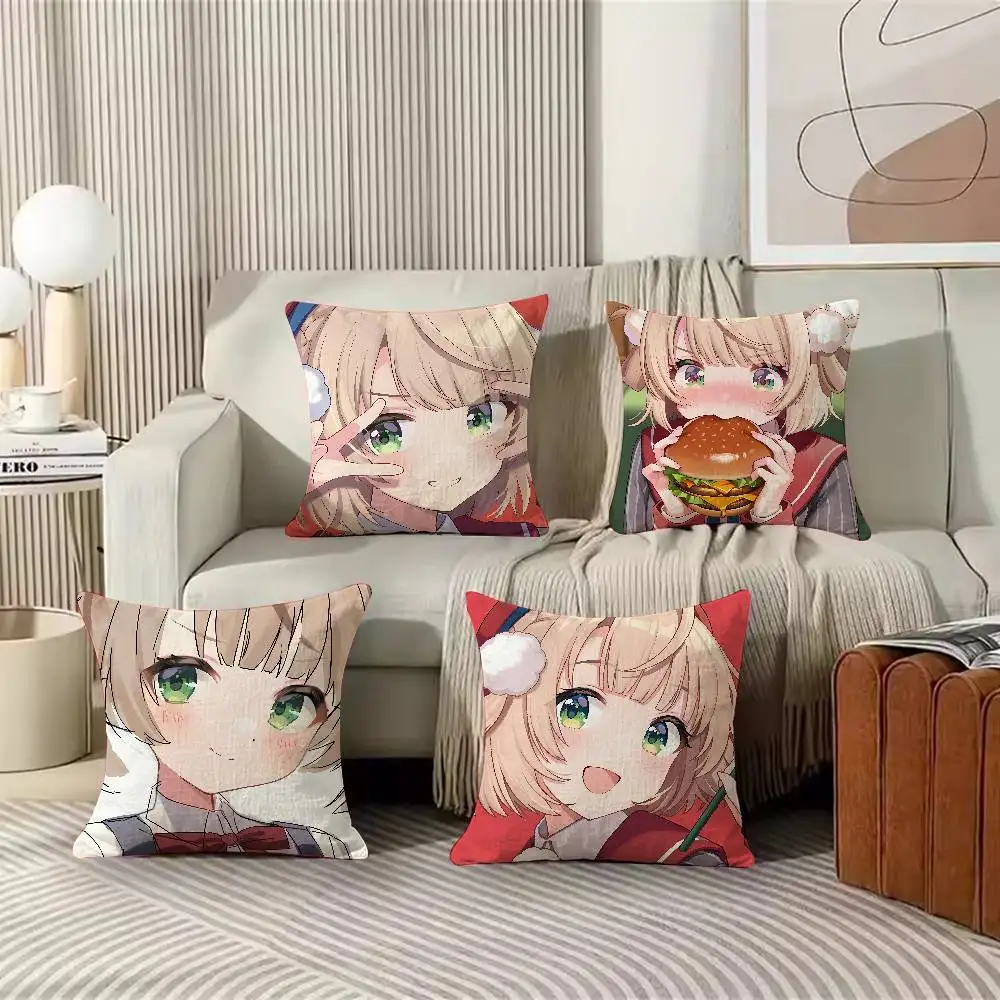 Kawaii Shigure Ui Anime Pillow Cover Cute Girl Pillow Case, Soft Cushion Cover For Sofa Bedroom Home Decoration No Pillow Insert