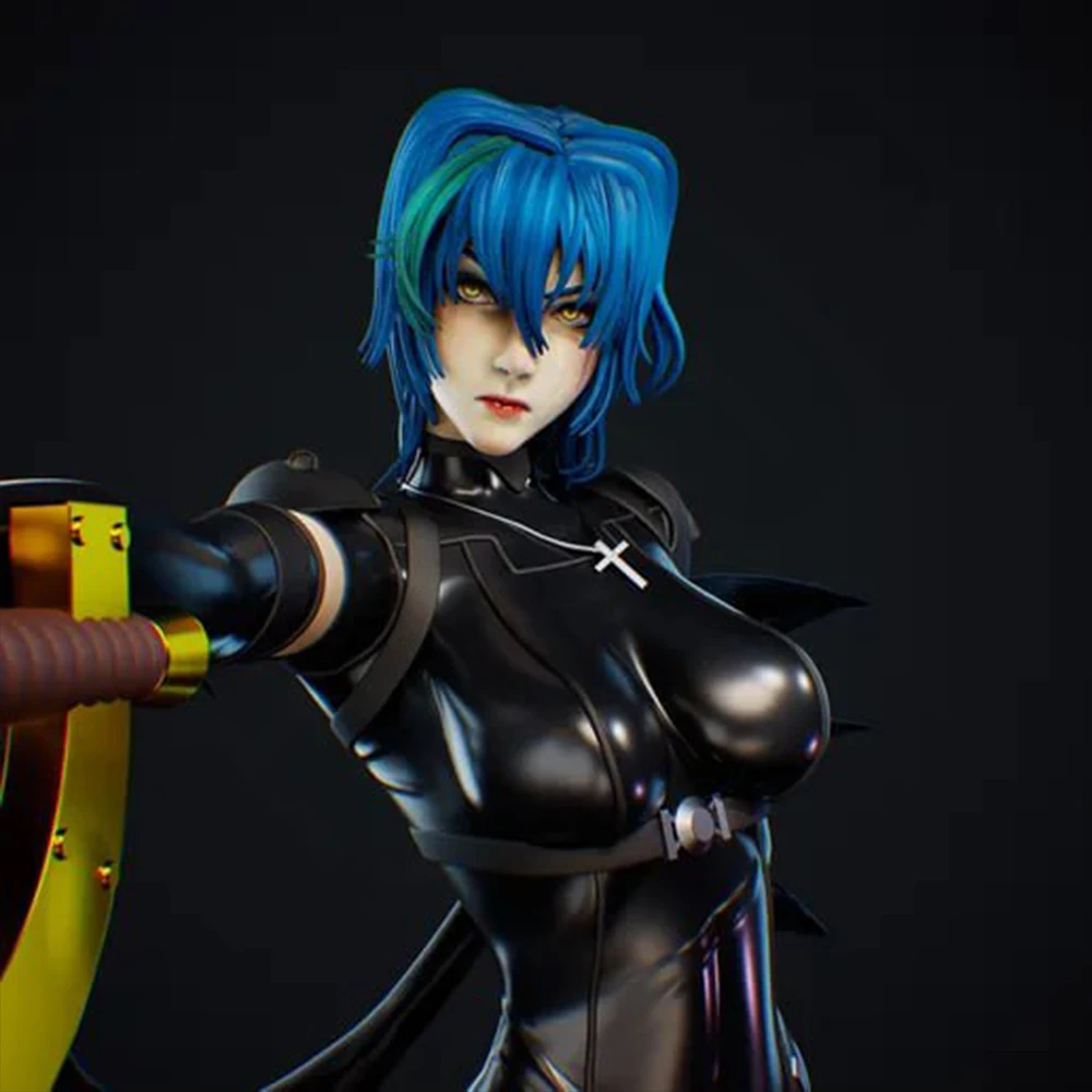 Belle Xenovia Quarta Krieger im Maßstab 1:24, Kunstharzfigur, Modellbausatz, unmontiert, unbemalt, DIY-Sammlerstück, Miniatur-Hobby-Spielzeug