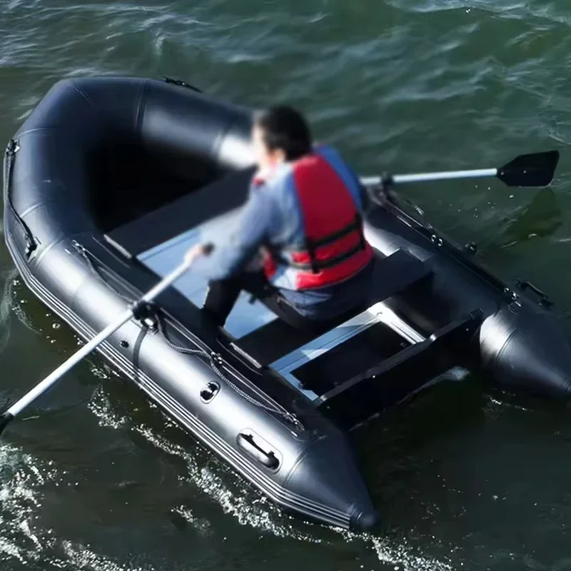 2026 Fashion Design Pvc Inflatable Rowing Boats Kayaks Popular Inflatable Aluminum Floor Rescue Boat Fishing