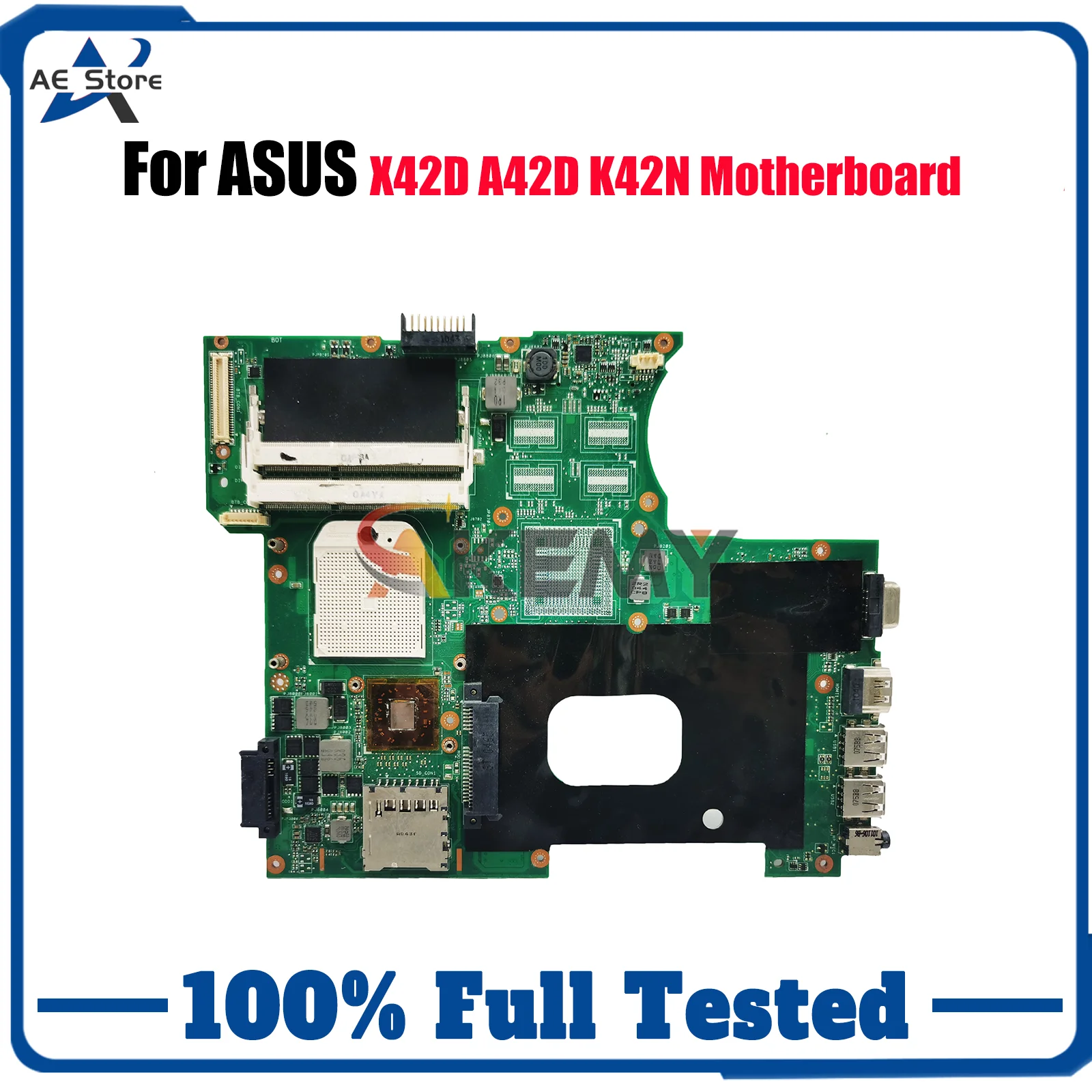 

Материнская плата K42N для ноутбука ASUS K42N K42N A42D X42D Материнская плата для ноутбука Цей товар в наличии 100% тестирование ОК быстрая доставка