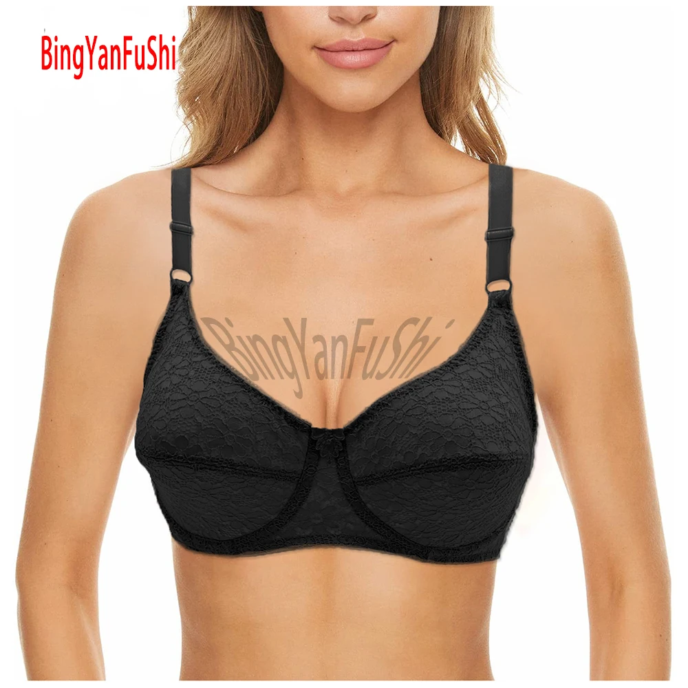 Good White lace bras for women push up Minimizer support plus size bralette comfort cotton underwire Leisure Intimate BH C28