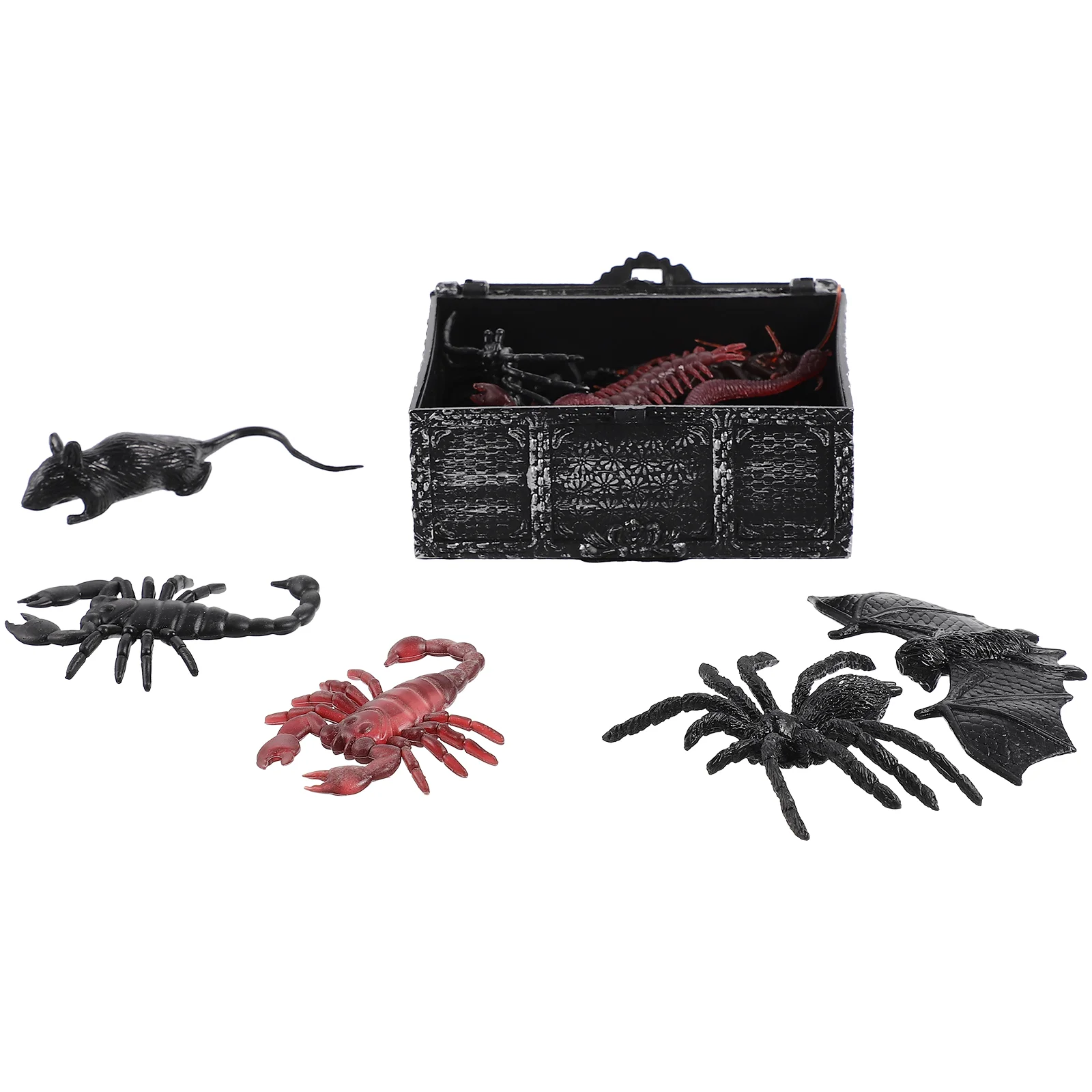 

Scary Insect Figurines Scorpion Toys Halloween Treasure Chest Simulated Animals Child