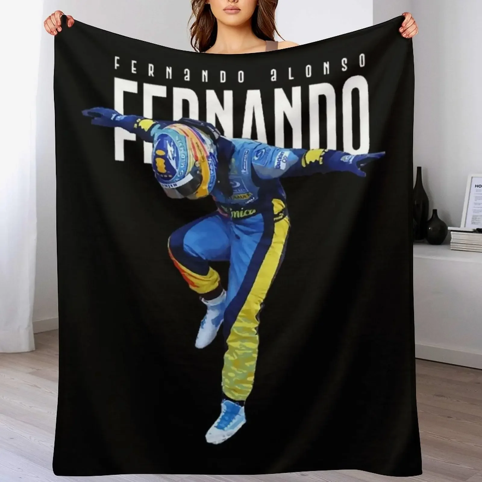 

Fernando driver Alonso dance Throw Blanket Thin Soft Blanket for Summer Night Sleeping