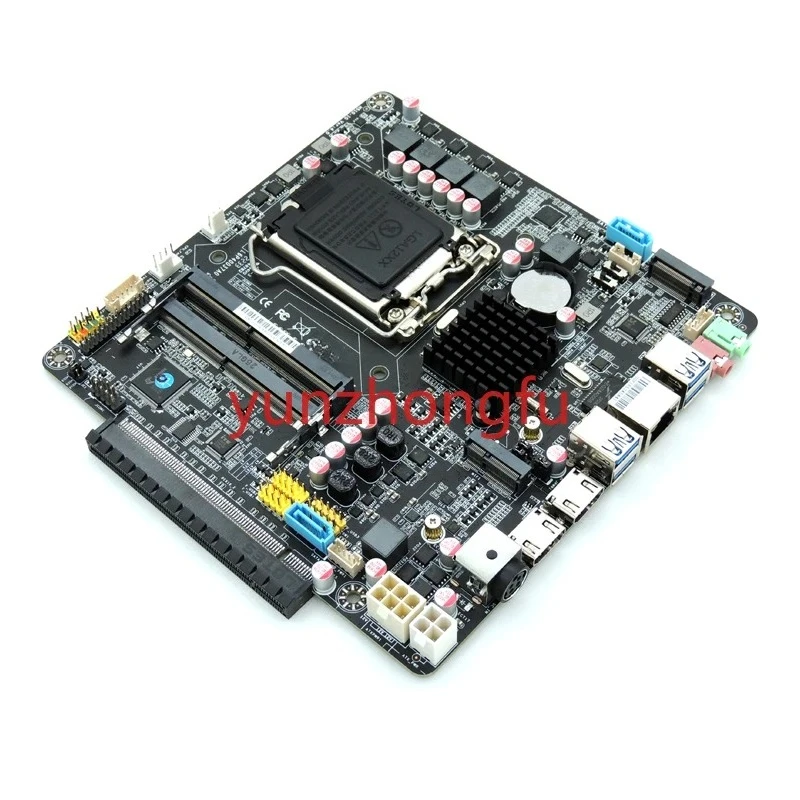 

H510 Тонкая видеокарта itx с боковой вилкой, основной компьютер, промышленная плата управления HTPC постоянного тока