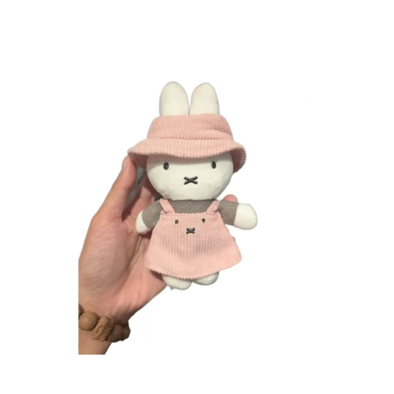Japanese Cute Miffy Exhibition Limited Pink Dress Plush Doll Pendant Keychain Kawaii Bag Charm Collectible Gift Anime Toy