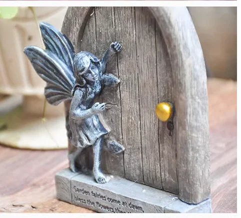 

French fairy tale wall hanging Nifty fairy Garden furnishing articles Fleshy scene decoration Cabinet door wall hanging