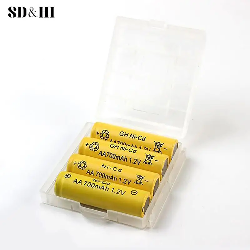 2 4 8 Slots AA AAA Battery Storage Box Hard Plastic Case Cover Holder Protecting Case With Clips For AA AAA Battery Storage Box