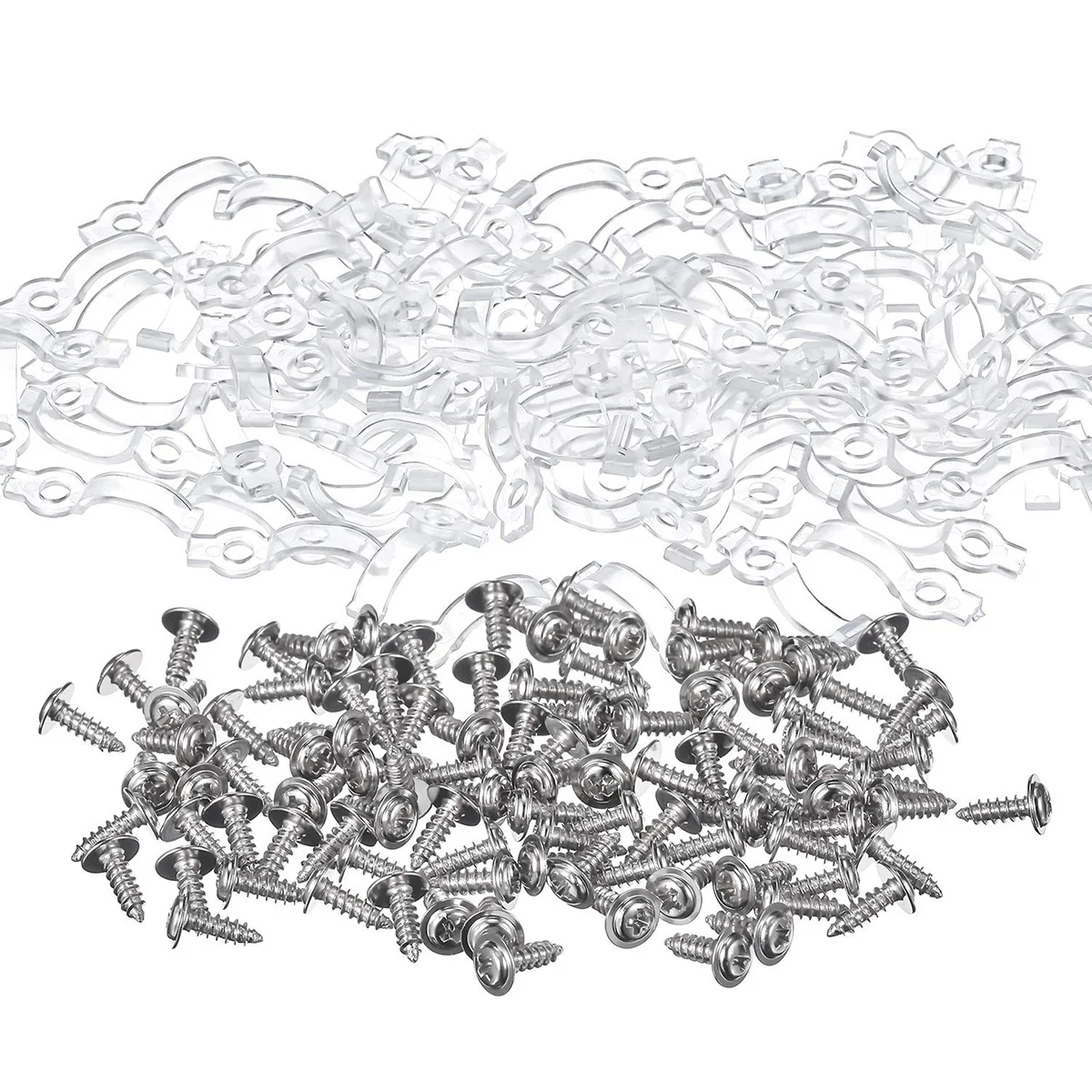 

100Pcs Waterproof Strip Light Mounting Clips for 10Mm LED Bar Light Fixing Brackets Smd 2835 5050 Secure Fastening Heat