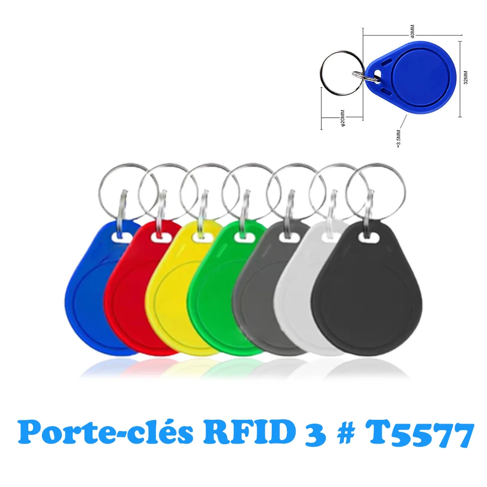 10/20 pièces EM4305 puce intelligente carte réinscriptible T5577 Clone jeton RFID Badge modifiable