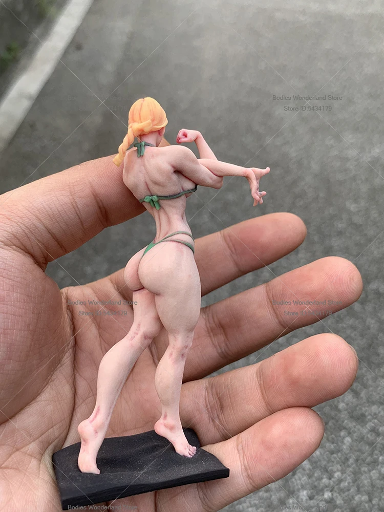 Hecho a mano, escala 1/16, 1/18, soldado femenino, Fitness muscular, belleza, pintura en miniatura, modelo, estatua, figura, colección de muñecos