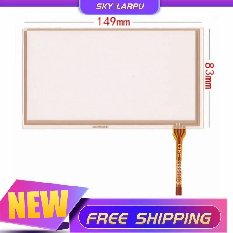 

New 6.1''Inch 149*83mm 4 WireTouchScreen 149mm*83mm GPS Resistance Handwritten Touch Panel Screen Glass Digitizer Repair