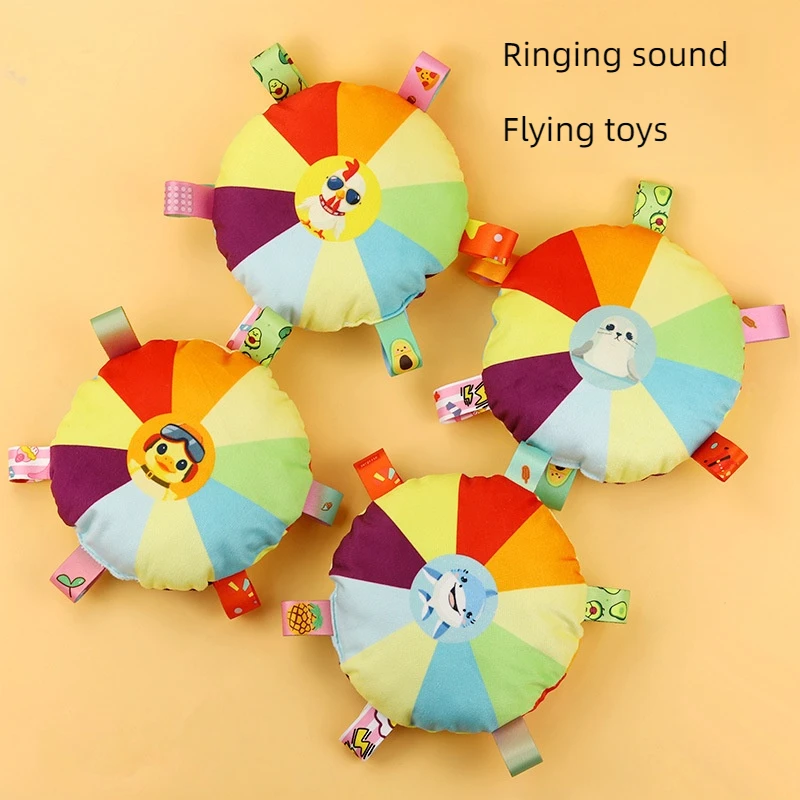 

4Pcs Pack Funny Dog toy Flying Saucer Chewing Traning Flying Discs for Medium Dog Bite Resistant Pet Plush Toys Accessories