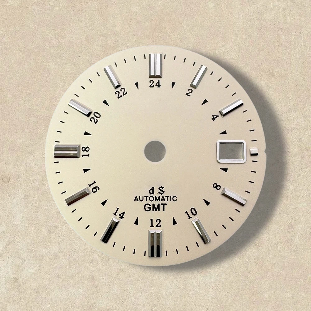 31mm GMT S/G S Dial With Sun Pattern Grand S Dial Suitable For NH34/35/36 Movement High Quality Watch Accessories ﻿