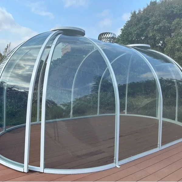 New Oval Starry Sky Room Outdoor Garden Terrace   Bubble House Restaurant Rain and Sun Protection Spherical Sun Room Tent