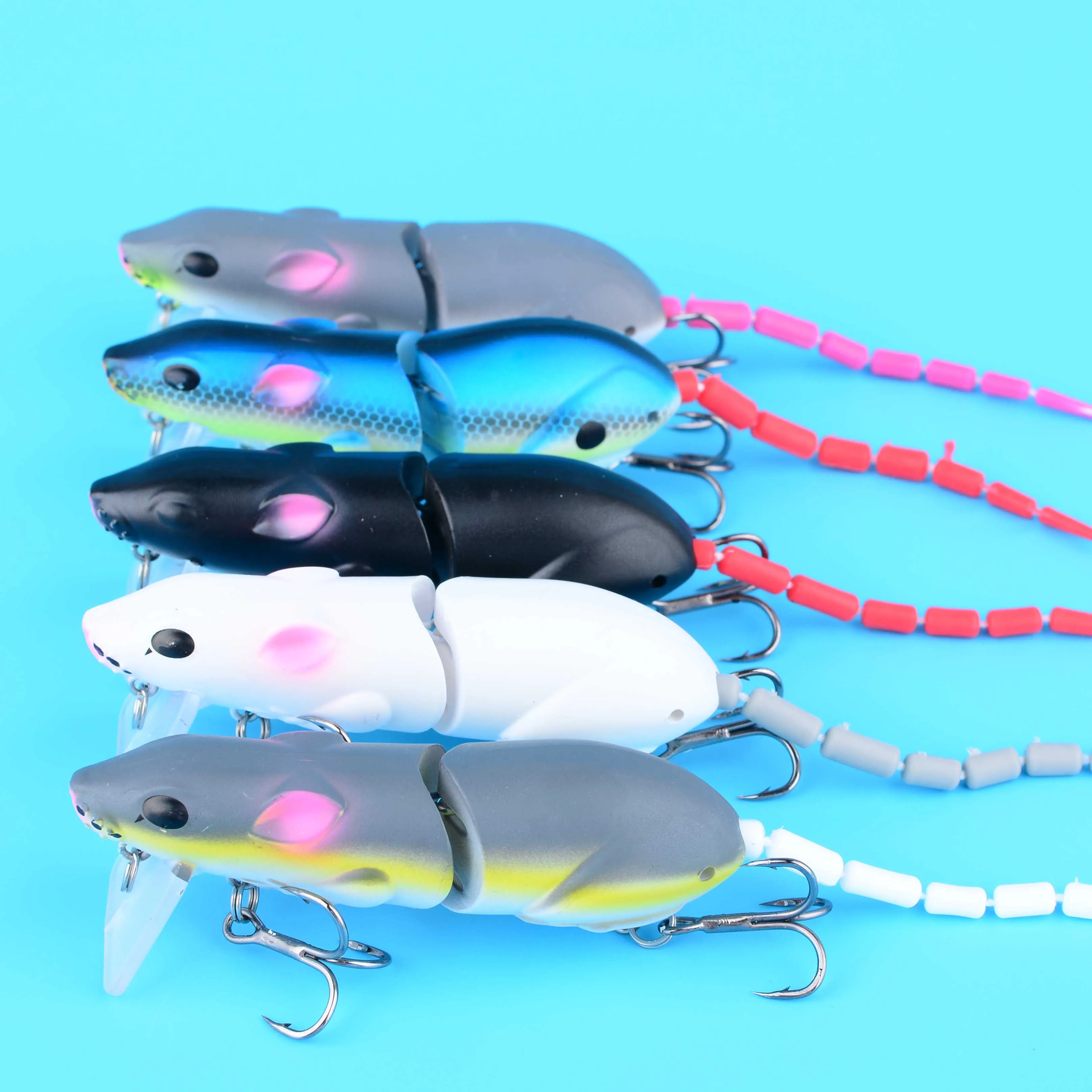 Señuelo Flotante Tipo Ratón de Plástico para Lucio y Lubina