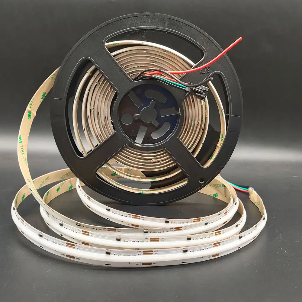 Bande d'éclairage LED adressable RVB, ruban FOB flexible, haute densité, 720LED, M replFull document, DC 12V, 24V, WS2811