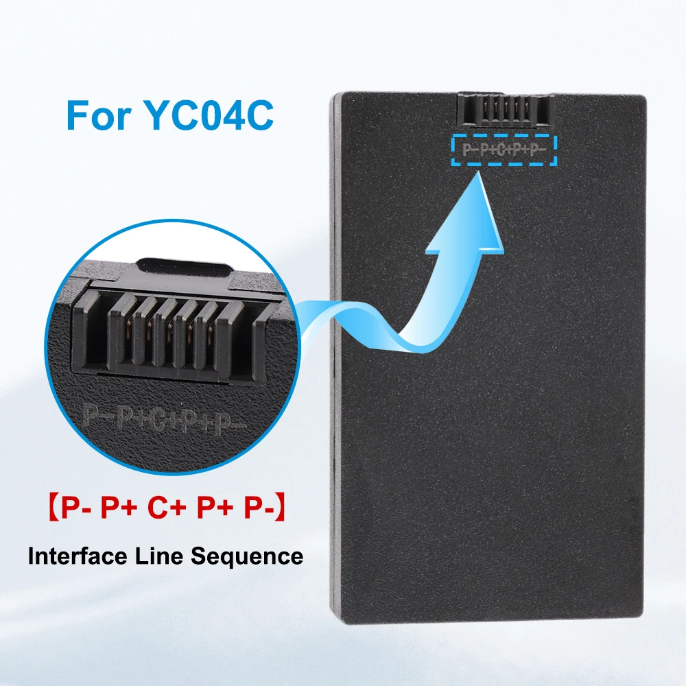 KingSener YC04C Replacement Smart Door Lock Battery 7.4V 4200mAh/31.08Wh Connector P- P+ C+ P+ 7.4V 4200mAh/31.08Wh