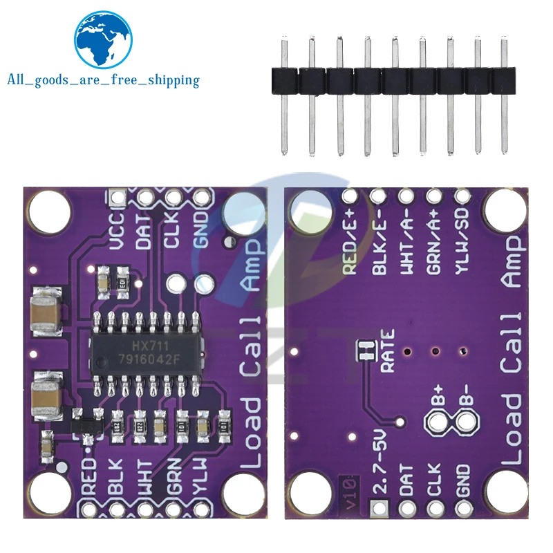 HX711 Weighing Sensor 24-bit A/D Conversion Adapter Load Cell Amplifier Board Weight Sensors For Arduino