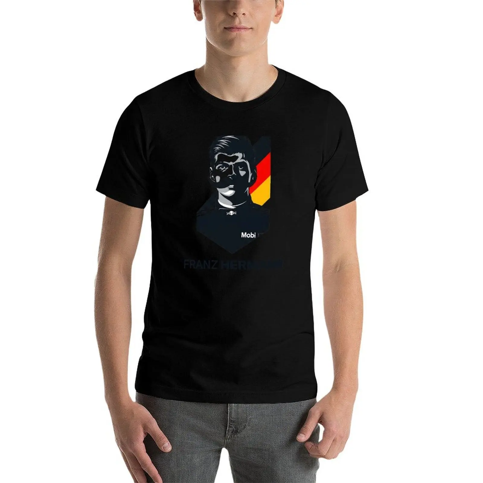 

Franz Hermann F1 Nürburgring Meme Art - German Flag Portrait Motorsport Humor T-Shirt man t shirt graphic T-Shirt
