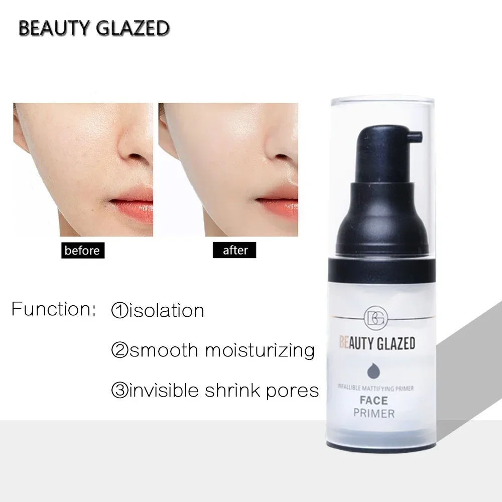 ความงามเคลือบรูขุมขนที่มองไม่เห็นยาวนานแต่งหน้า Primer Matte Base Face Primer Moisturizer