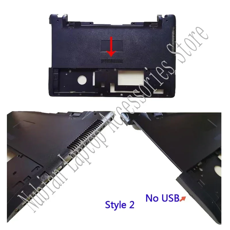 Novo para asus fx50v w50v x550vx fh5900v capa inferior preta base inferior capa d escudo