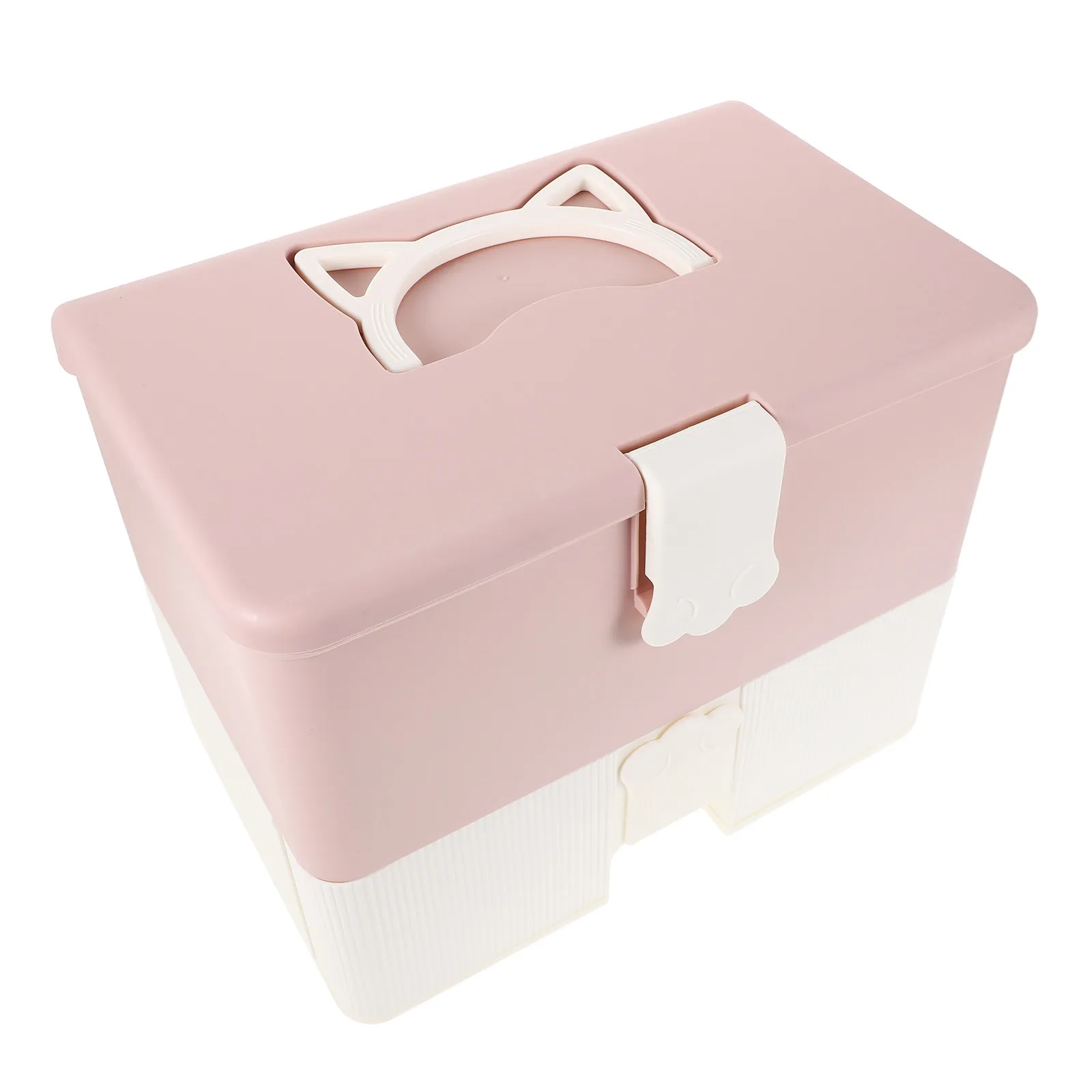 

Portable Double-Layer Nail Box Organizer Large Capacity Manicure Case Nail Polish Storage Hair Supplies Organizer