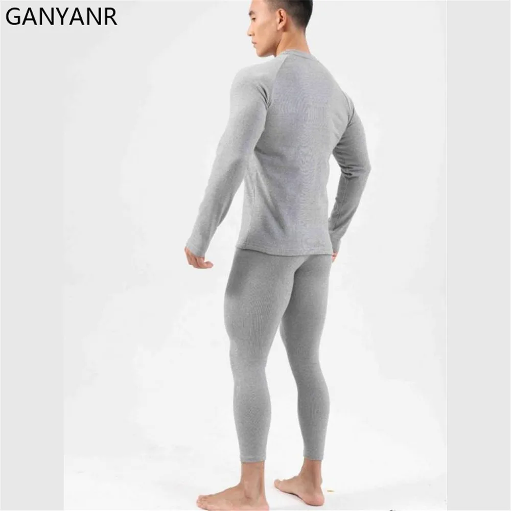 Conjunto Esportivo Masculino GANYANR, Ginásio Sportswear, Treino, Sweatsuit, Jogging, Combinando Roupas, Fitness Wear Futebol, Frio Treino Terno