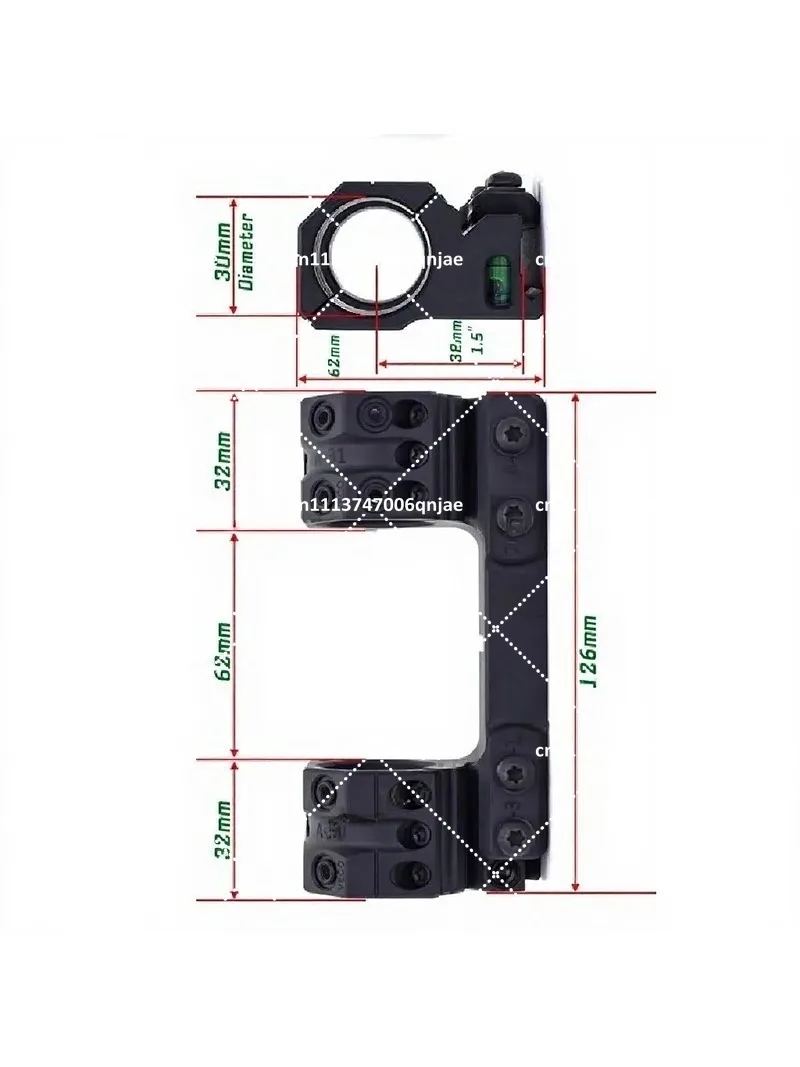 Metal Bridge Bracket Multifunctional 1.93inch 1.5inch 30mm Caliber Scope Mount for Riflescope