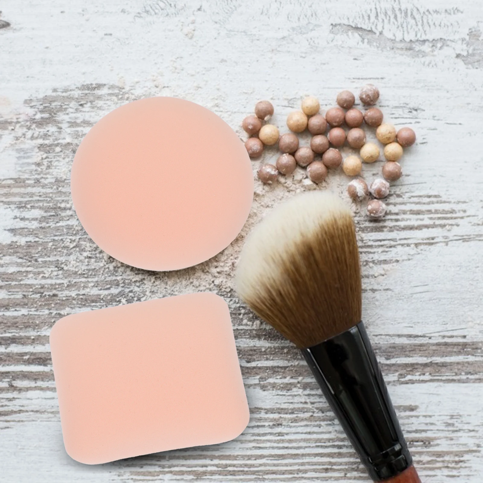 

4pcs Makeup Powder Puff Set Soft Durable Hydrophilic Polyurethane For Travel Home Daily Use Accessories Face Powder