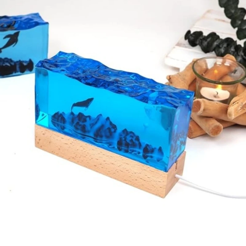 DIY Crystal Mountain Sea Wave Surface Mirror Silicone Mold Crystal Epoxy Resin Mold