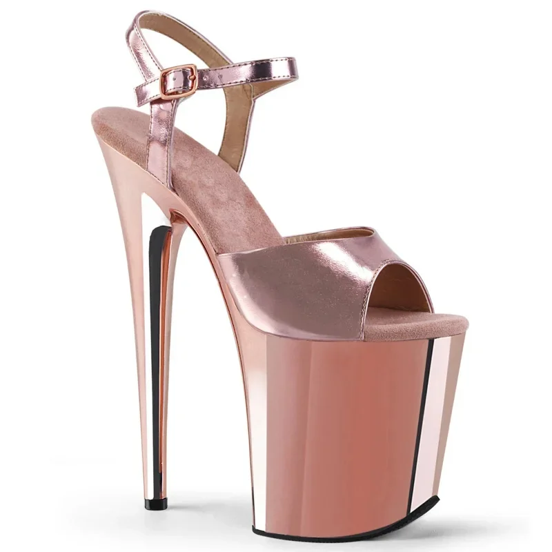 20cm Hate Sky High Water Table Stiletto Heeled Sandals/High Heeled Pole Dance Model Catwalk Dress Shoes