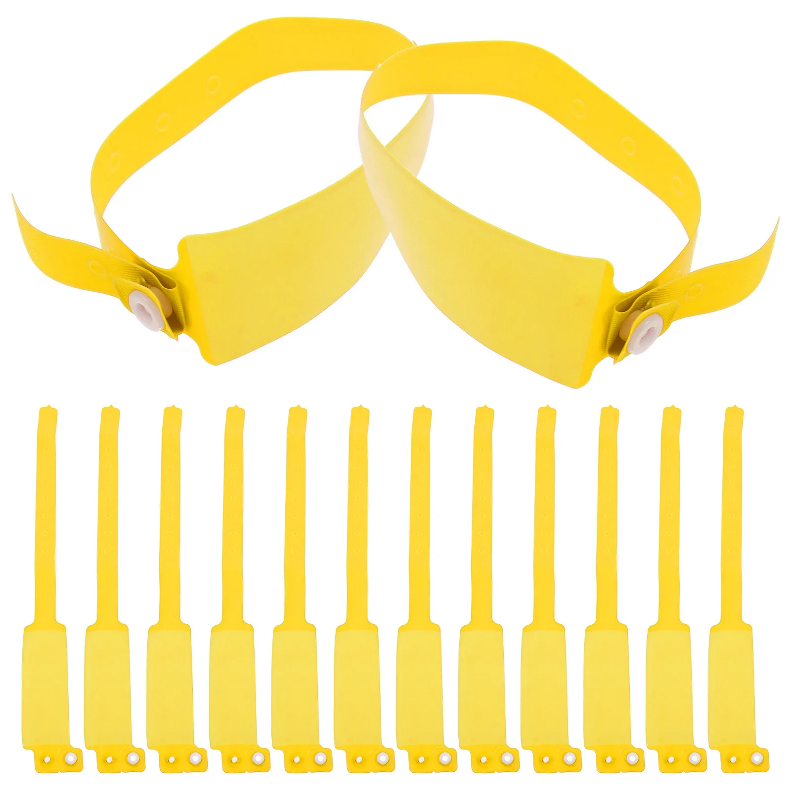 

100pcs Disposable Pvc Waterproof Medical Wristbands Identification Hospital Patient Tracking Bright Visible Wristband